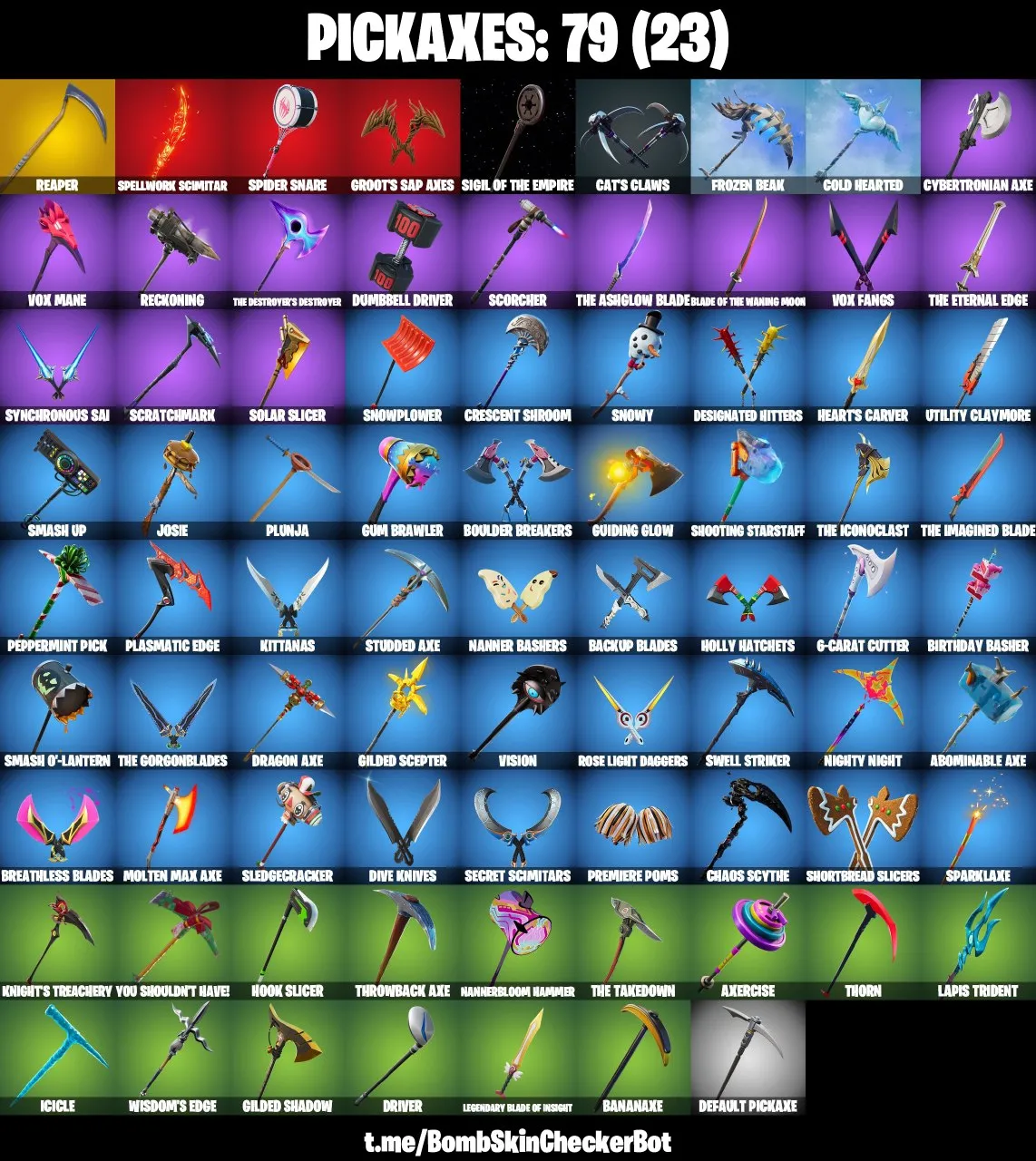 🌠PC/PSN/XBOX⭐41 Skins⭐ Calamity,  Lynx, Zenith,  The Ace, DJ Yonder, Wavebreaker, Aura, Reaper Axe⭐