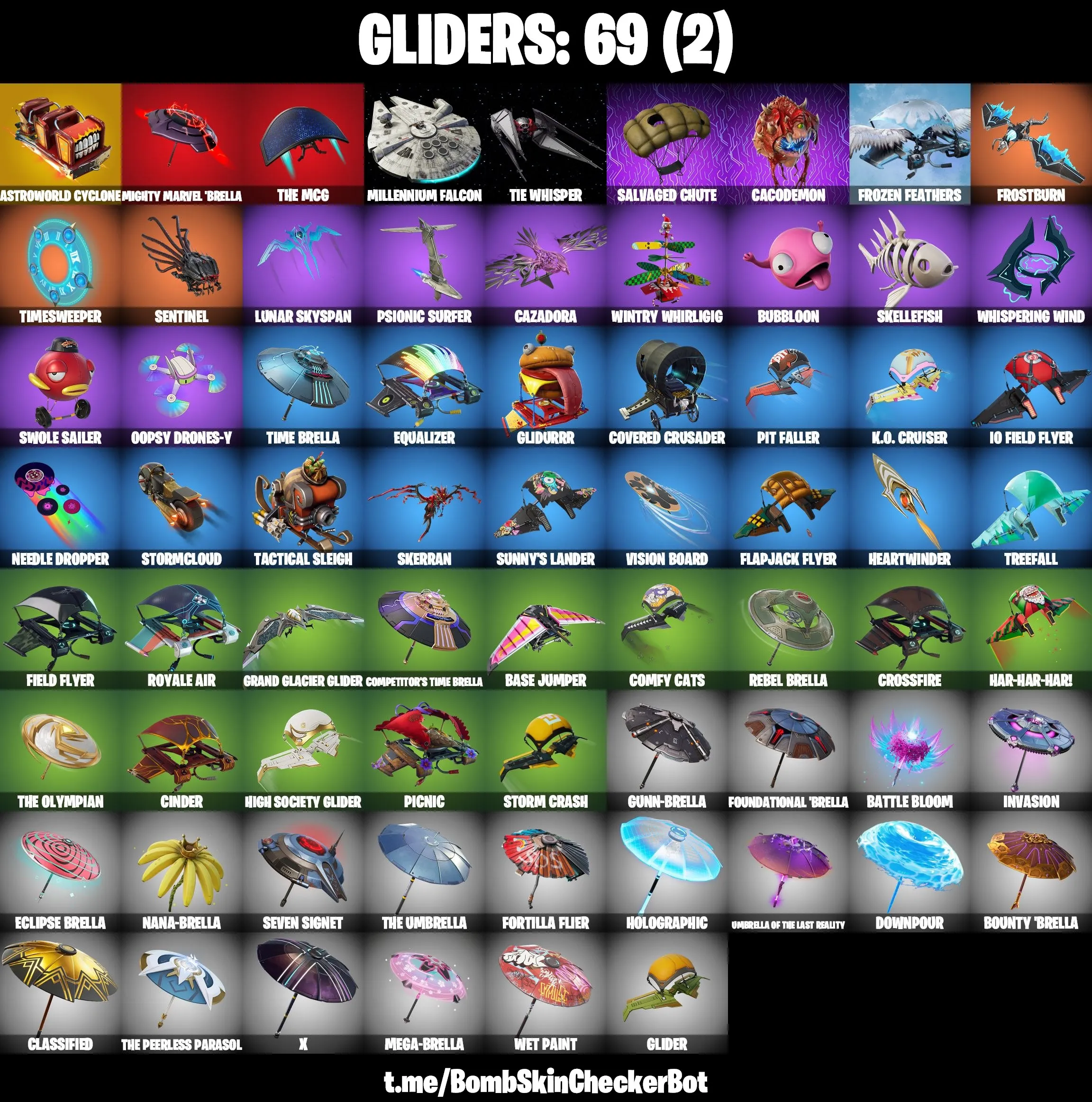 🌠PC/PSN/XBOX⭐41 Skins⭐ Calamity,  Lynx, Zenith,  The Ace, DJ Yonder, Wavebreaker, Aura, Reaper Axe⭐
