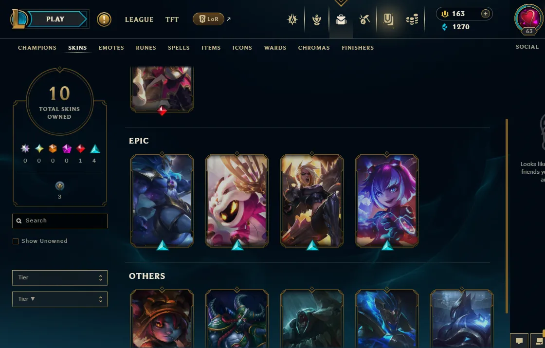 【 EUW 】∙ Last Season Platinum III ⚡ Now Unranked 💎 Hand-Leveled ✨ 60 Champions 🎉 10 Skins + 10 In Loot ✅ Changeable Name ✅ Full Recovery Info ⸱ 🚚 Instant Delivery