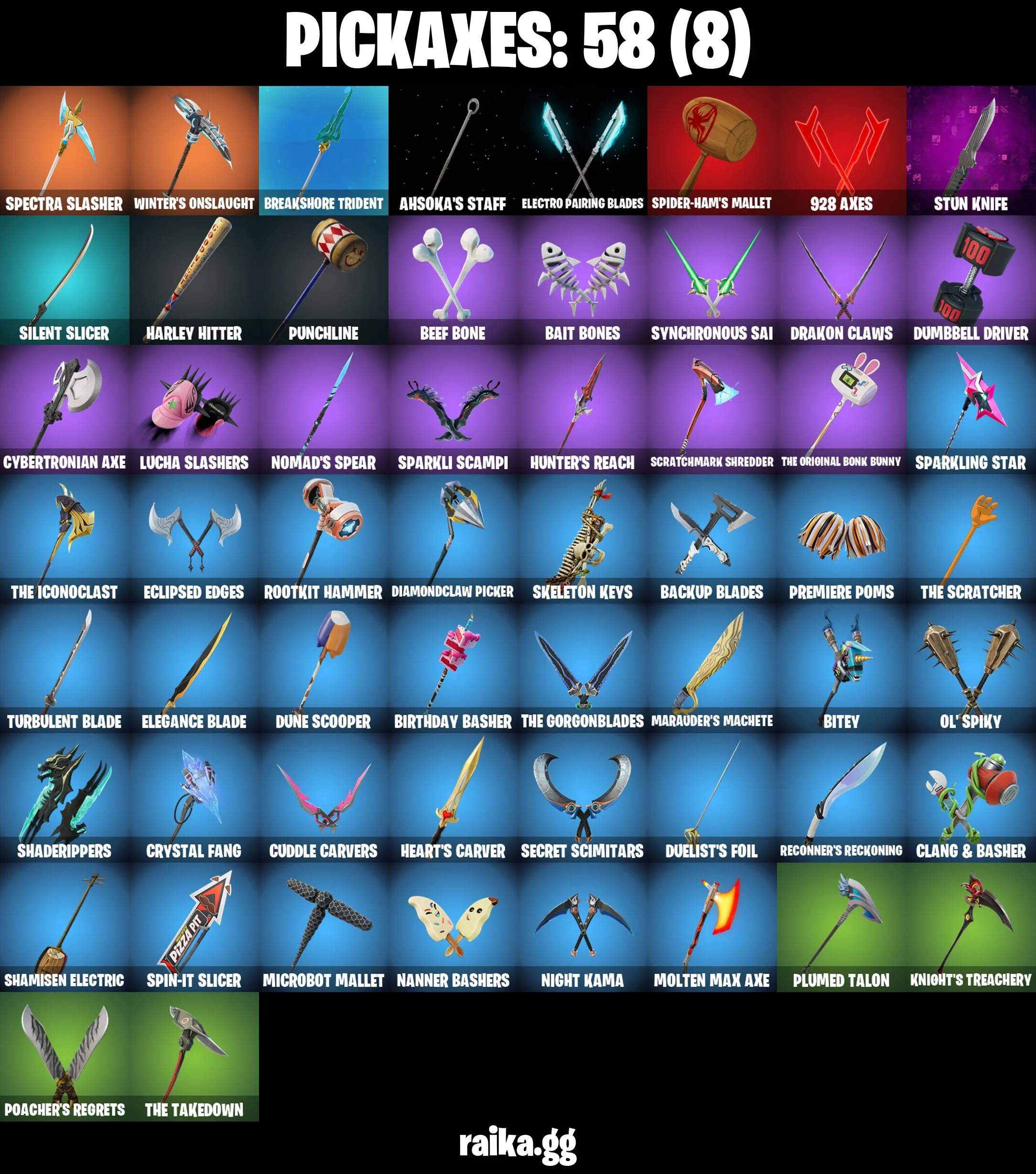 🔥57 skins🔥Spectra Knight🔥Optimus Prime🔥Omegarok🔥Skull Squad Leader🔥Slim Shady🔥Lil Split🔥Peter Griffin🔥Valeria