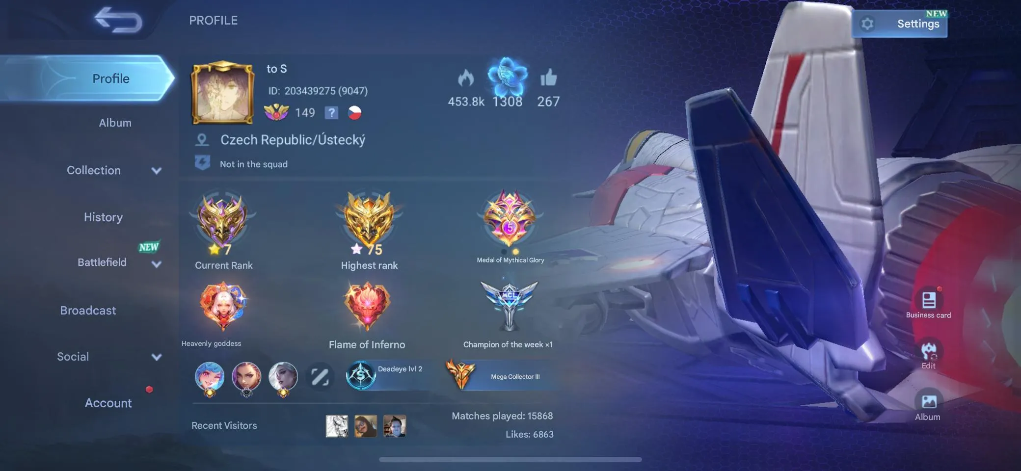 ML533 Aspirant AOT Fanny Ducati Benedetta KOF Chou Argus Star Wars Hanzo Collector 503 Skins