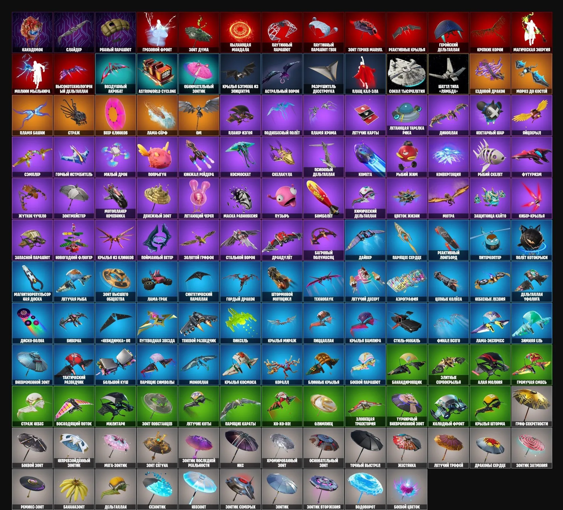 F899 171 Skins | Balenciaga | Major Lazer | 167 Taunts | 171 Pickaxes | 153 Gliders | 203 Backblings | 70 Lobby Music 