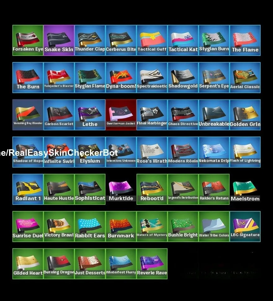 F1210 55 Skins | Includes Inferno (Season 8), Solid Snake, Peter Griffin, Medusa, Korra, Wavebreaker, Hope, Aphrodite, Yulejacket & More
