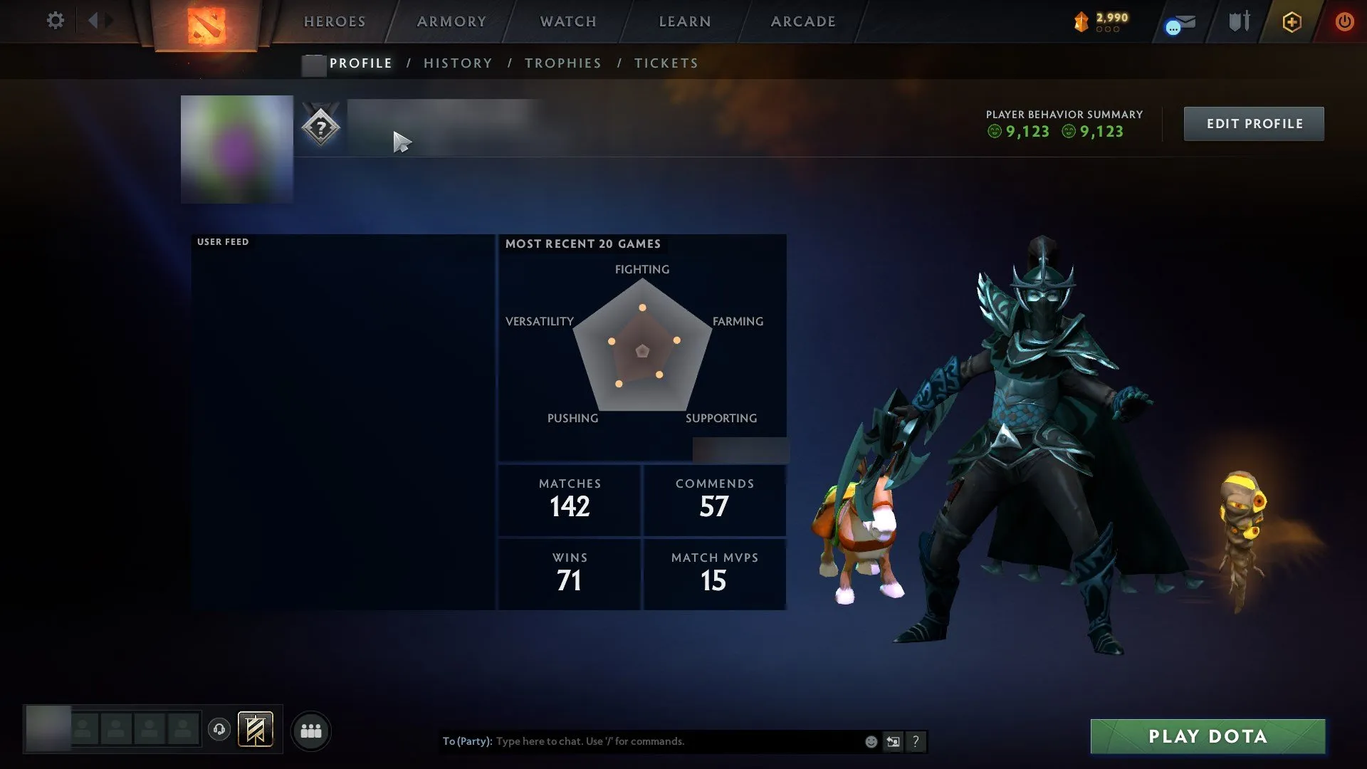 ✧・゚:*✧ 15% OFF ✧・゚:*✧ Your Deal Is Leaving... Dota 2 Accounts - 1977 MMR, Behavior Score 9123, Trophy Level 23(#E38416289f) ✧・゚:*✧