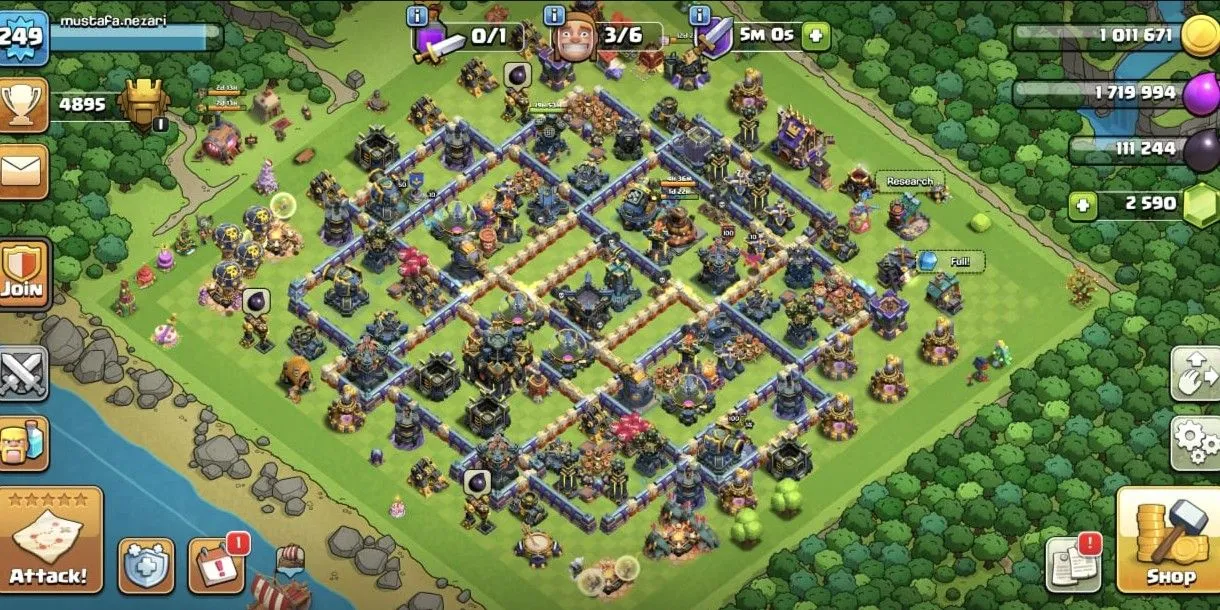 COC528 TH17 High Defense Strong Heroes 100 100 80 75 50 Max Equipment Strong Troops and Pets Ready for War (G)