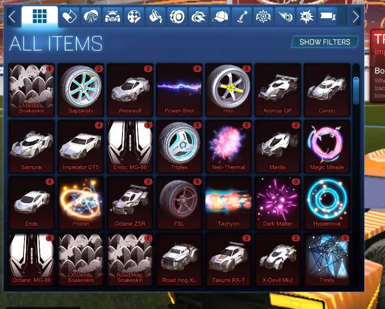STOCK506 //Crimson, Orange, Pink and Purple Octane, Imperator DT5, Dominus, Endo, Dissolver, Mainframe, Shattered, Party Time, Parallax, Exotic Drop x124