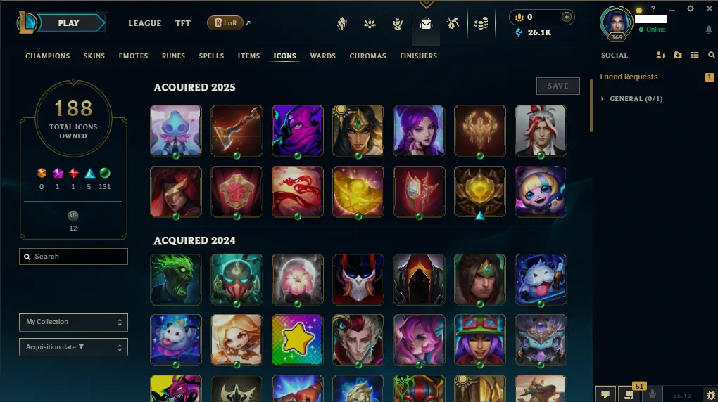 🏆Eune⌛New Season⌛Gold 2 🚀HandLeveled  💯  level 396⌛Full Champ ⌛141 SKIN🔥+20k  Blue Essence 💯 Recovery Info ✅ 