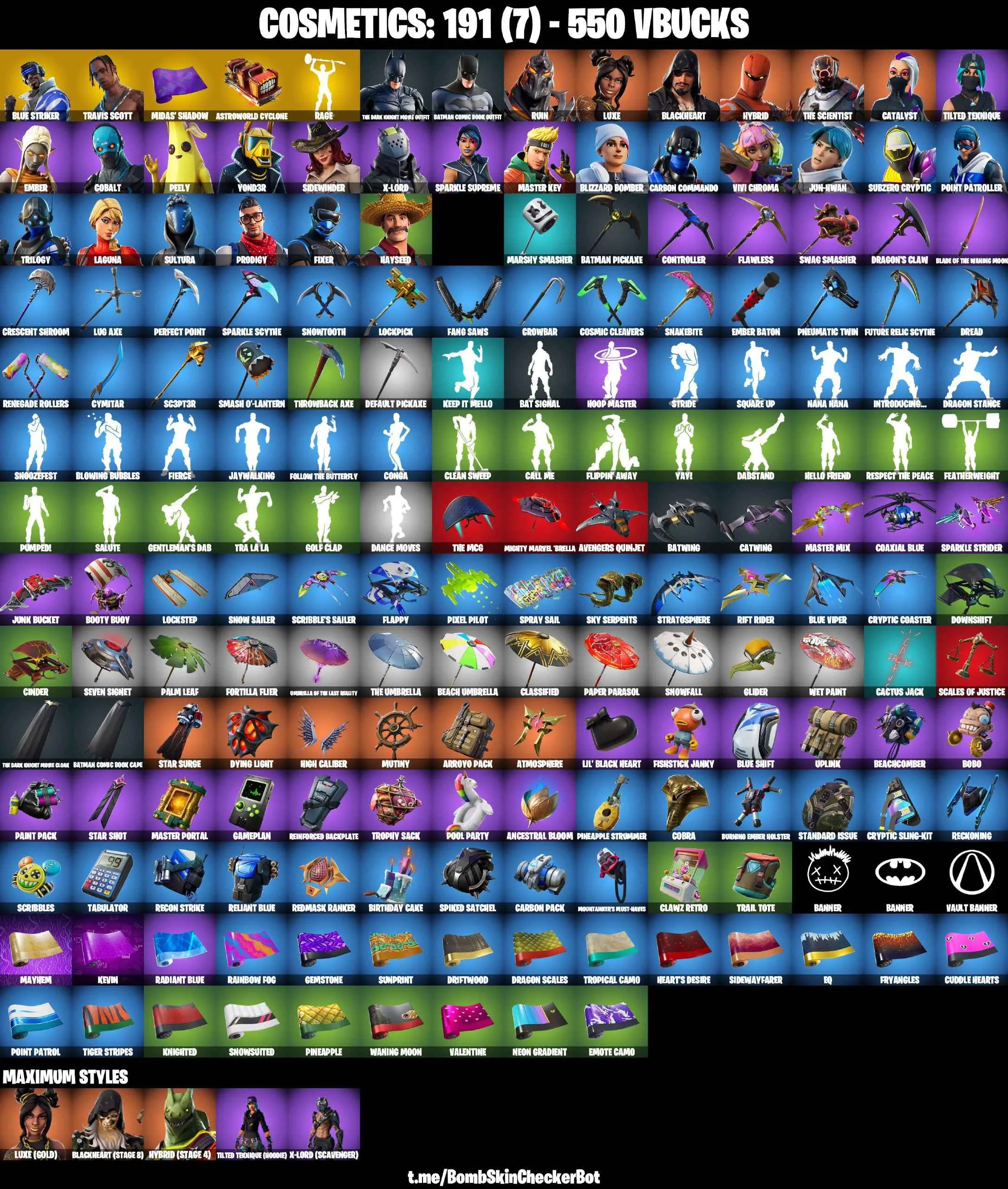 ❤️32 SKINS❤️TRAVIS SCOTT❤️INTRODUCING❤️PEELY❤️LAGUNA❤️HAYSEED❤️HYBRID(STAGE 4)❤️BLACKHEART(STAGE 8)❤️CAN PLAY ON PSN❤️XBOX❤️PC❤️NINTENDO❤️MOBILE❤️550 VBUCKS❤️FULL EMAIL ACCESS❤️