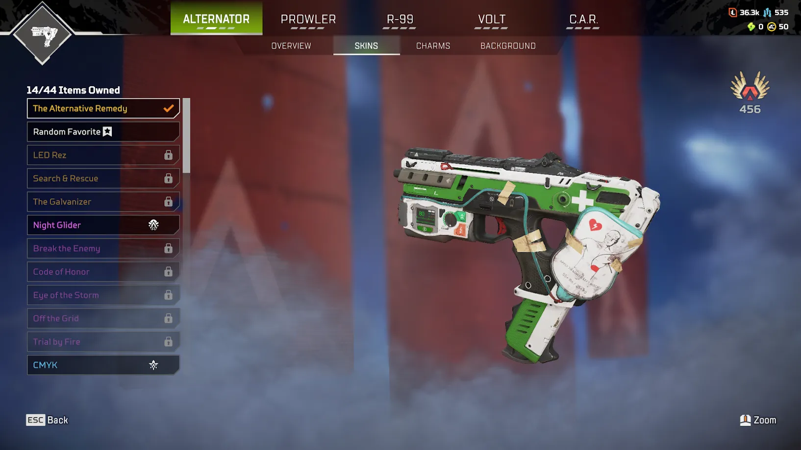 AP443 //APEX027 - Level 401 - Cobalt Katar Heirloom (Upgrade) - 57 Legendary Items - Metal Craft 535 - Token 36,300 - (K)