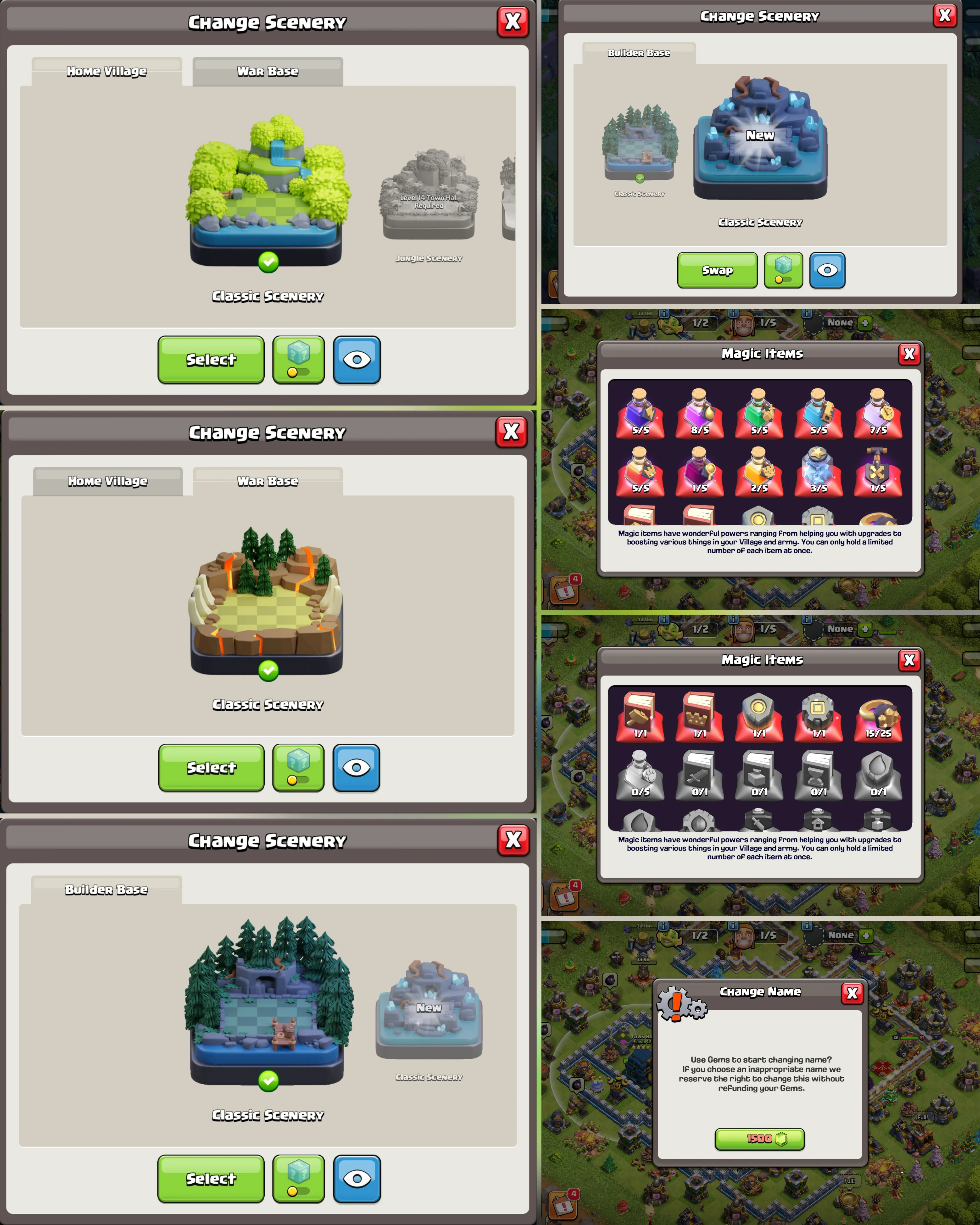 C049 TH12 - XP145 - 982 GEMS - CN 1,500 GEMS - BK58 SKIN2 GG7 - AQ65 SKIN2 - GW37 SKIN WARDEN MASTER - BM18 - BC15