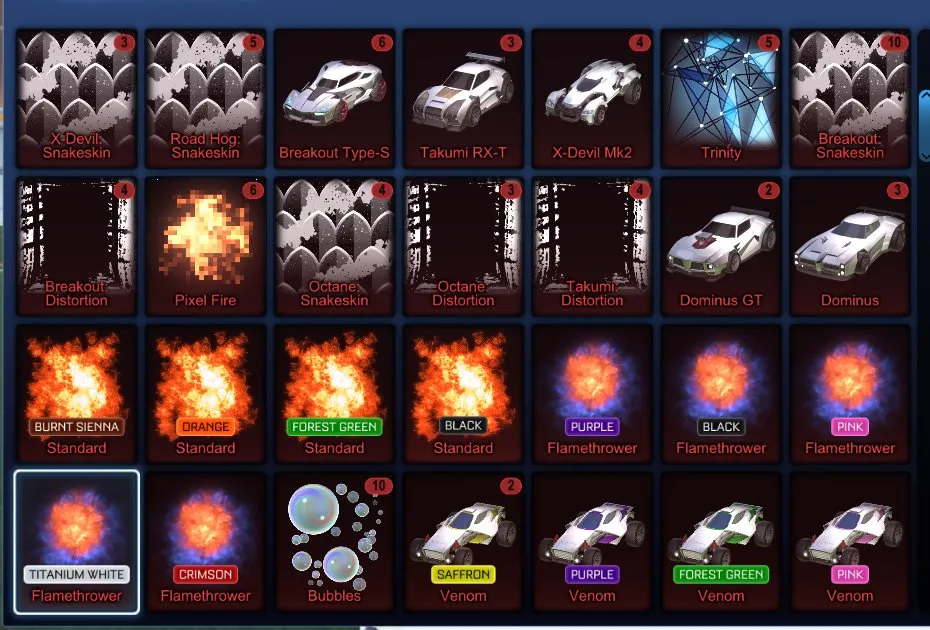 STOCK463 //Dominus, Endo, Werewolf, Octane ZSR, Centio, Jäger 619, Mantis, Cyclone, Nimbus, Takumi RX-T, (K)