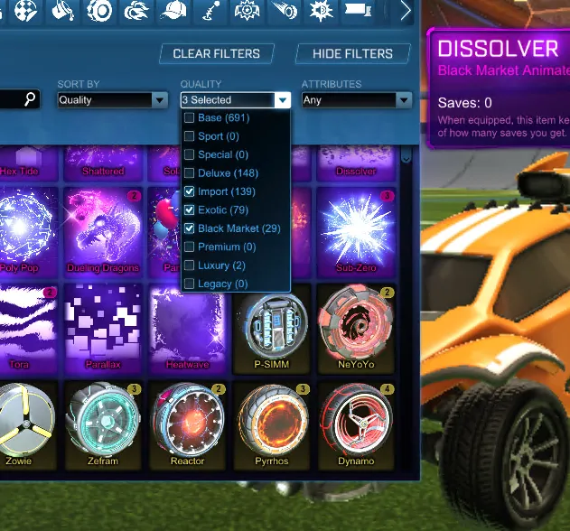 STOCK937 //Fennec Endo Breakout Ciento Cyclope Demonio GT 88+ Bodies 200+ Boosts Wheels Black Market Exotics Imports (K)