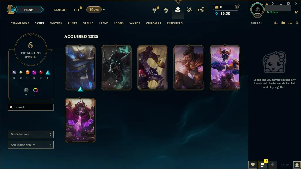 💎EUW ✅Diamond 4 ⸱ 60% wr 👑Champions: 45 🔵19K BE 🤩 Skins: 6 ⚡ LV: 39 ♾️ Lifetime Ownership 📧 Full Email Access 👑 High Quality Riot Account #0511
