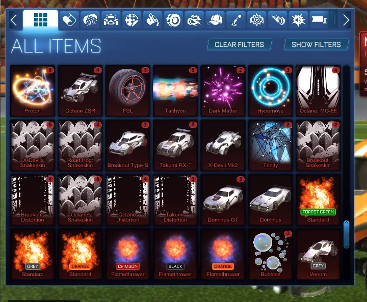 STOCK910 //Fennec + Octane ZSR + 40 Cars + 40 Boosts Account (K)