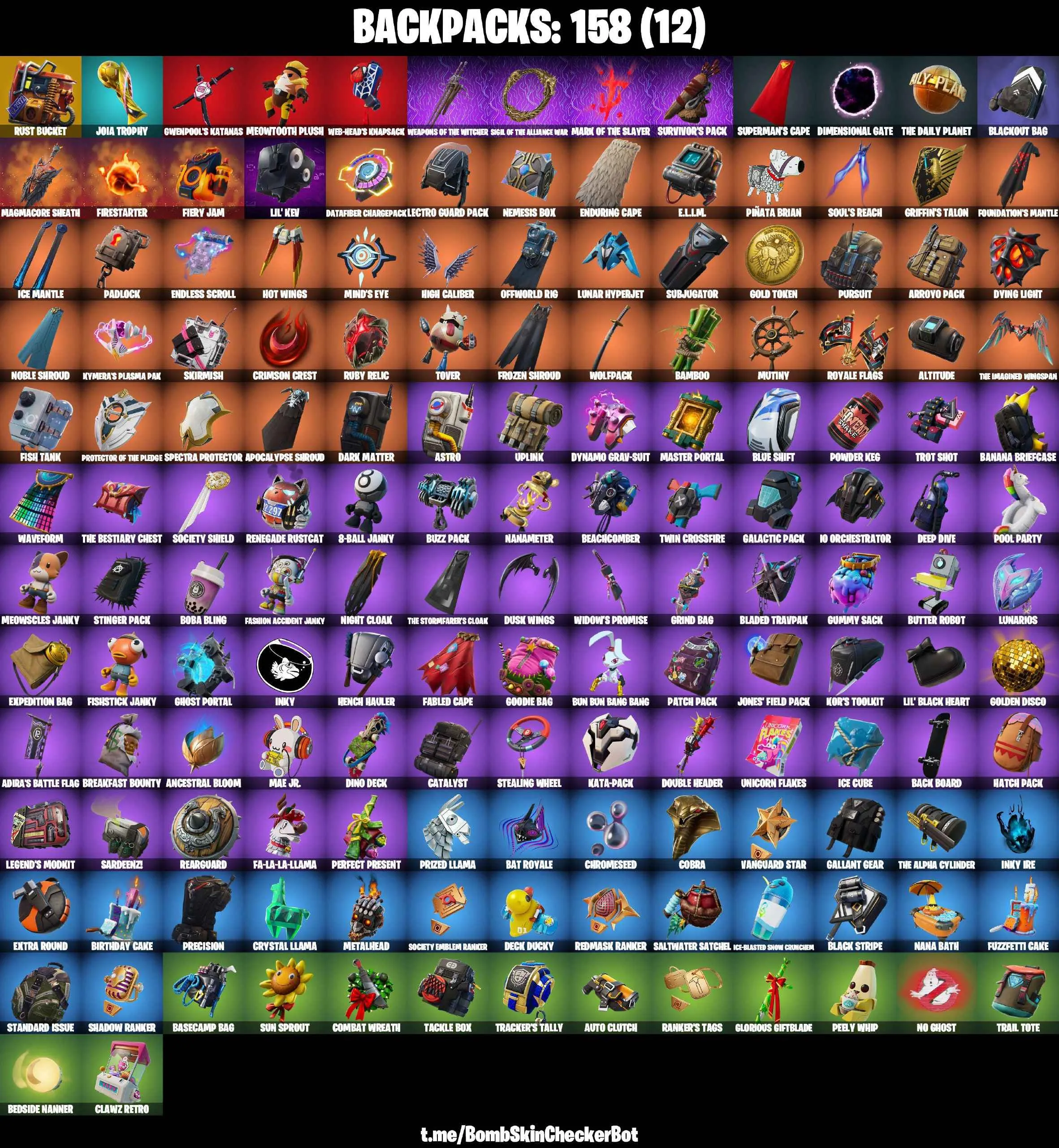 ❤️160 SKINS❤️TAKE THE L❤️MAKO❤️THE REAPER❤️ELITE AGENT❤️GET GRIDDY❤️OG STW❤️GOLDEN LARA CROFT❤️RACHEL ROTH❤️OMEGA❤️SKULL TROOPER❤️MANDALORIAN❤️SPIDER-MAN❤️ORANGE JUSTICE❤️SKULL RANGER❤️HELSIE(MAX)❤️ONESIE(MAX)❤️CHARLOTTE❤️KOR❤️EVIE❤️ROOK❤️TSUKI 2.0❤️JULES❤️