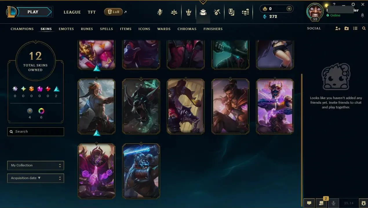 🌍 EUW ⚡ Emerald III (29 LP)✨ WR: 50% 🔥73Champions + 12 Skins & More! ♾️ Lifetime Ownership 📧 Full Email Access