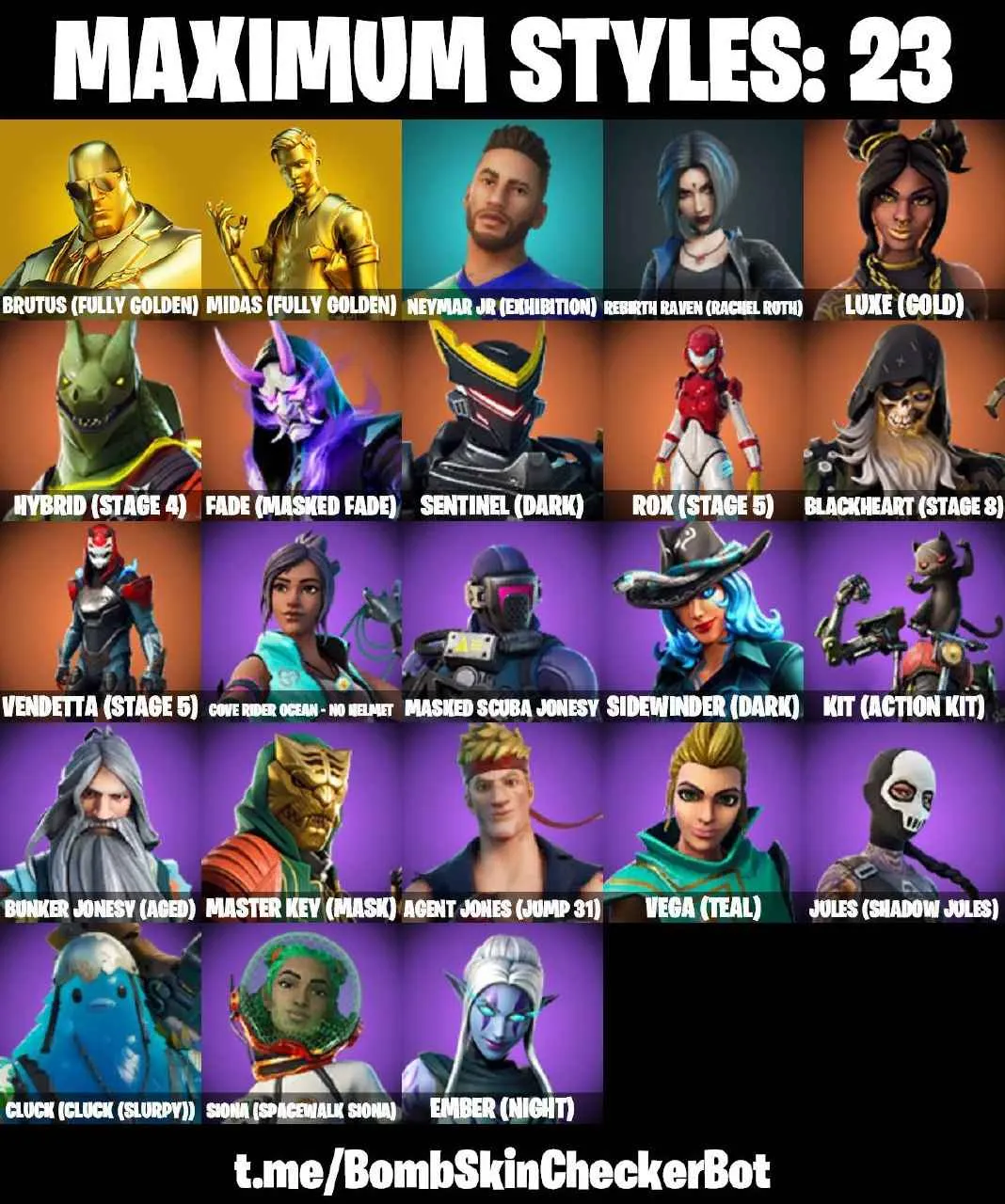 ❤️83 SKINS❤️TRAVIS SCOTT❤️GET GRIDDY❤️RACHEL ROTH❤️LARA CROFT❤️GOLDEN MIDAS❤️JULES(MAX)❤️AGENT PEELY❤️POISED PLAYMAKER❤️NOG OPS❤️CRYSTAL❤️SUNFLOWER❤️BIRDIE❤️ASSAULT TROOPER❤️RUWNAY RACER❤️ICE BREAKER❤️PEPPERMINT PICK❤️ASTROWORLD CYCLONE❤️RUST BUCKET❤️