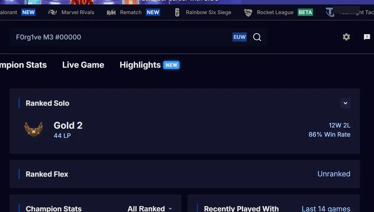 🌍EUW🛡️Masked Justice Yone & More✨WR:86%🔥Max LP Gains ⚡Gold II (44 LP)♾️Lifetime Ownership📧Full Email Access
