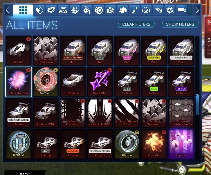 RL786 //TW Octane, Fennec, 150+ Exotic Chests, 87 Bodies Including Titanium White Merc & Octane, Special Skins (K)