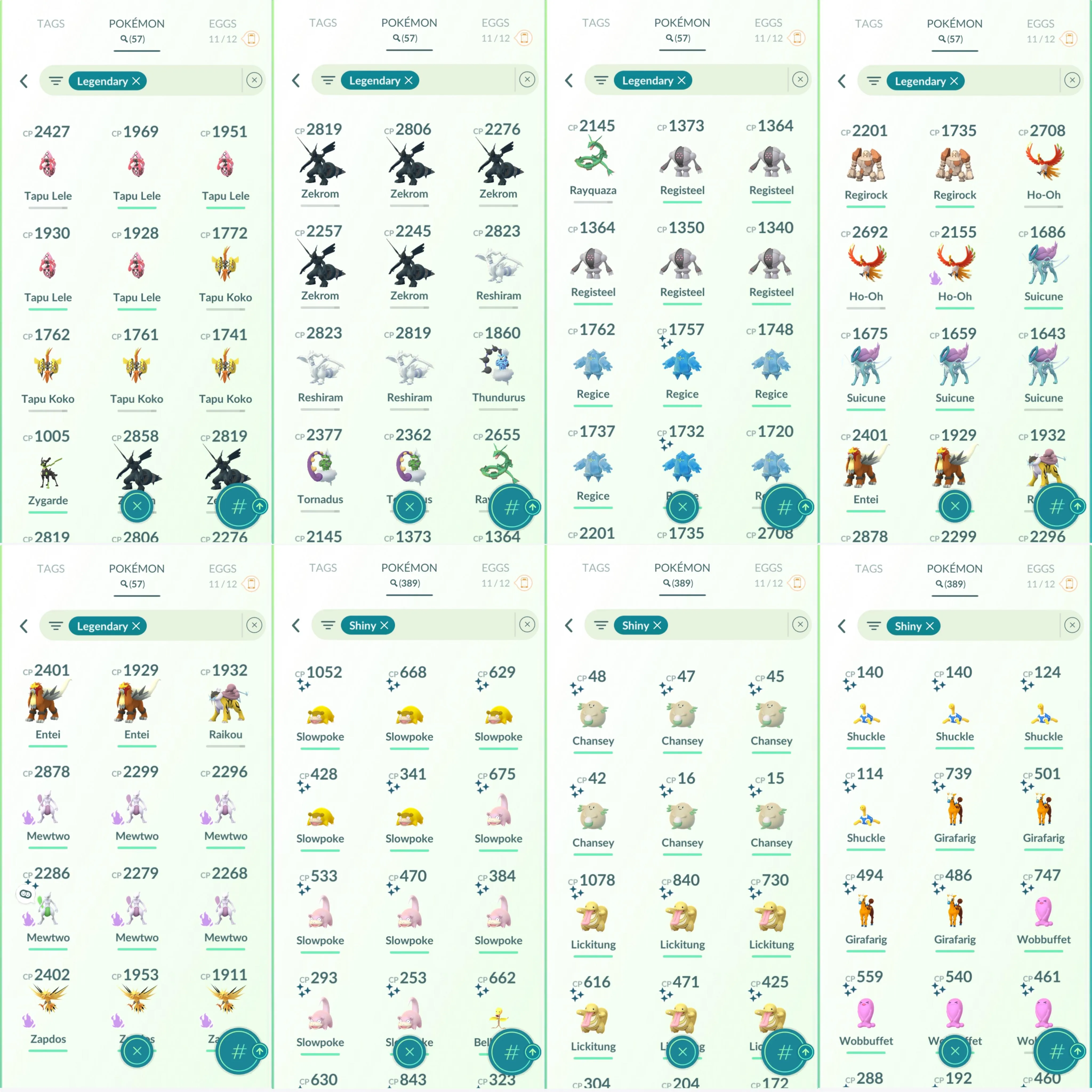 790 mystic lv40 Premium Shiny account: 389 shiny tradeable with rare shiny pokemon. Diancie ready to mega evolve. Shiny: shadow