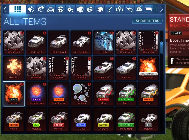 STOCK909 //Fennec/ TW/ Black Standard Boost 40+ BMs Import Rockstrikers (K)