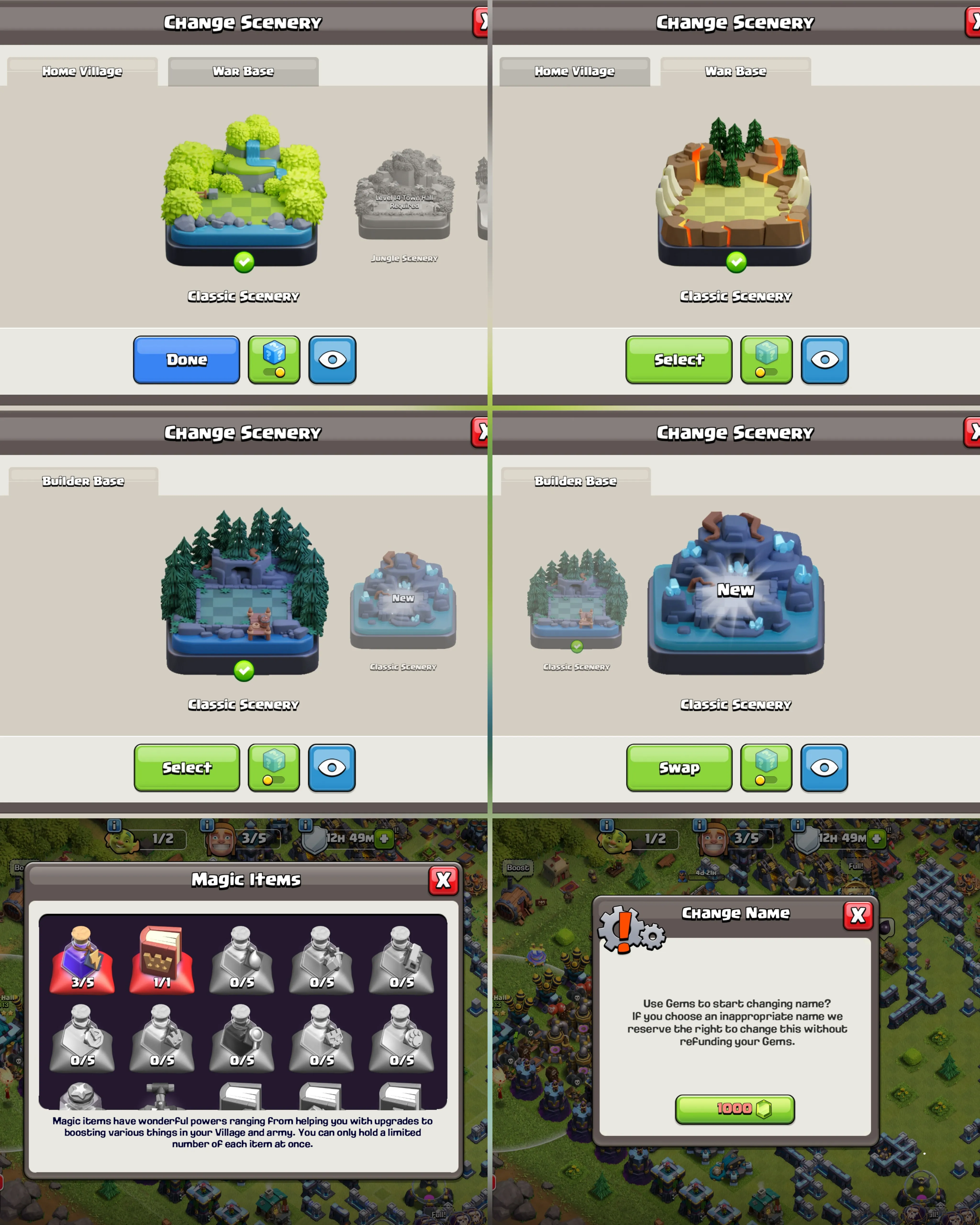 C055 TH13 - XP185 - 115 GEMS - CN 1,000 GEMS - BK72 SKIN3 GG6 SB9 - AQ75 SKIN CLOCKWORK QUEEN FA14 - GW50 SKIN CLOCKWORK WARDEN