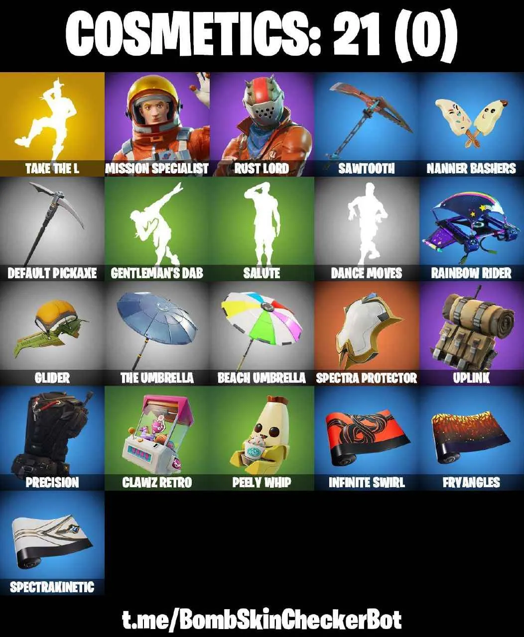 ❤️2 SKINS❤️21 COSMETICS❤️TAKE THE L❤️MISSION SPECIALIST❤️RUST LORD❤️PEELY WHIP❤️CAN PLAY ON PSN❤️XBOX❤️PC❤️NINTENDO❤️MOBILE❤️0 VBUCKS❤️FULL EMAIL ACCESS❤️