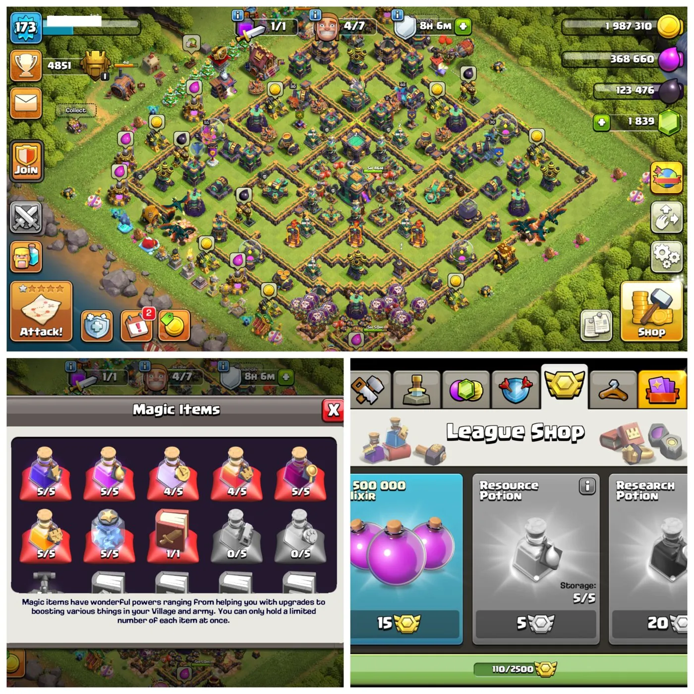 💸 TH14 Cheapest Offer ⚔️ 9 Epic Equipments 👑 Max Heroes + 8 Hero Skins 👷 6 Builders + Legend Touched ✨ Stacked Items 🚀 Instant Delivery A5