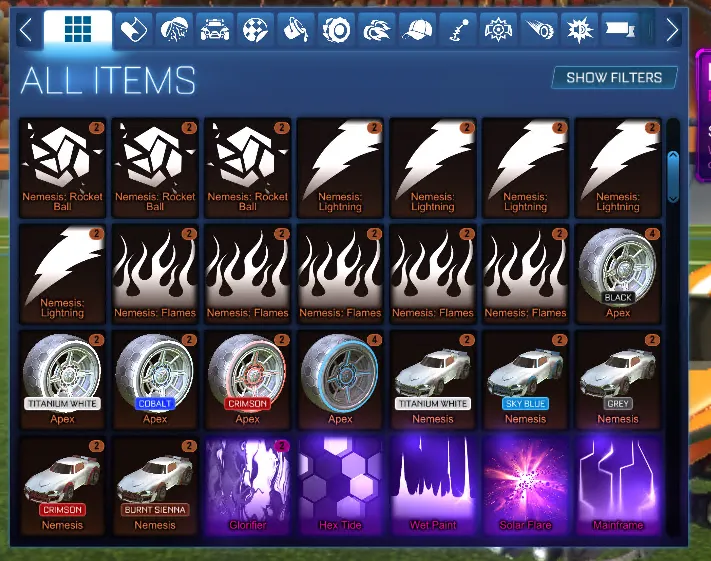 STOCK987 //TW Octane Fennec Black Nuke Apex Lightning Flames Titanium White 200 Chests Black Splash Luxurious Collection (K)
