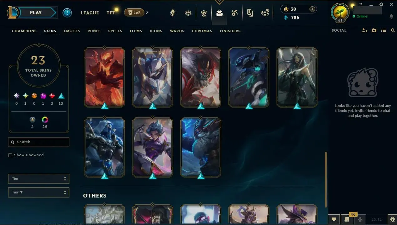 ✨ EUW ➜ S15 ⭐ Hand-made ✨ Radiant Serpent Sett & More ⚡ Emerald IV (56 LP) ♟️ Champs: 34  🎨 Skins: 23 ⭐ LV: 61 💰 BE: 786 ♾️ Lifetime Ownership 📧 Full Email Access 👑 High Quality Riot Account #FALK