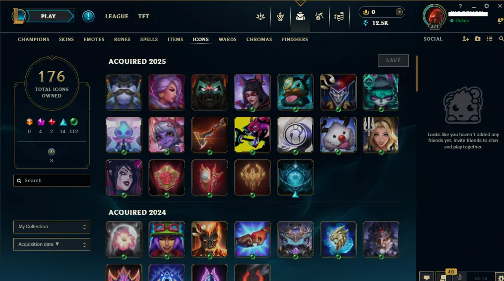 🏆 Mena New Season⌛ Platinum 2 🚀  level 371⌛160 Champ 💯 +100 SKIN 🚀+12 k Blue Essence 🏆 Recovery Info ✅ 