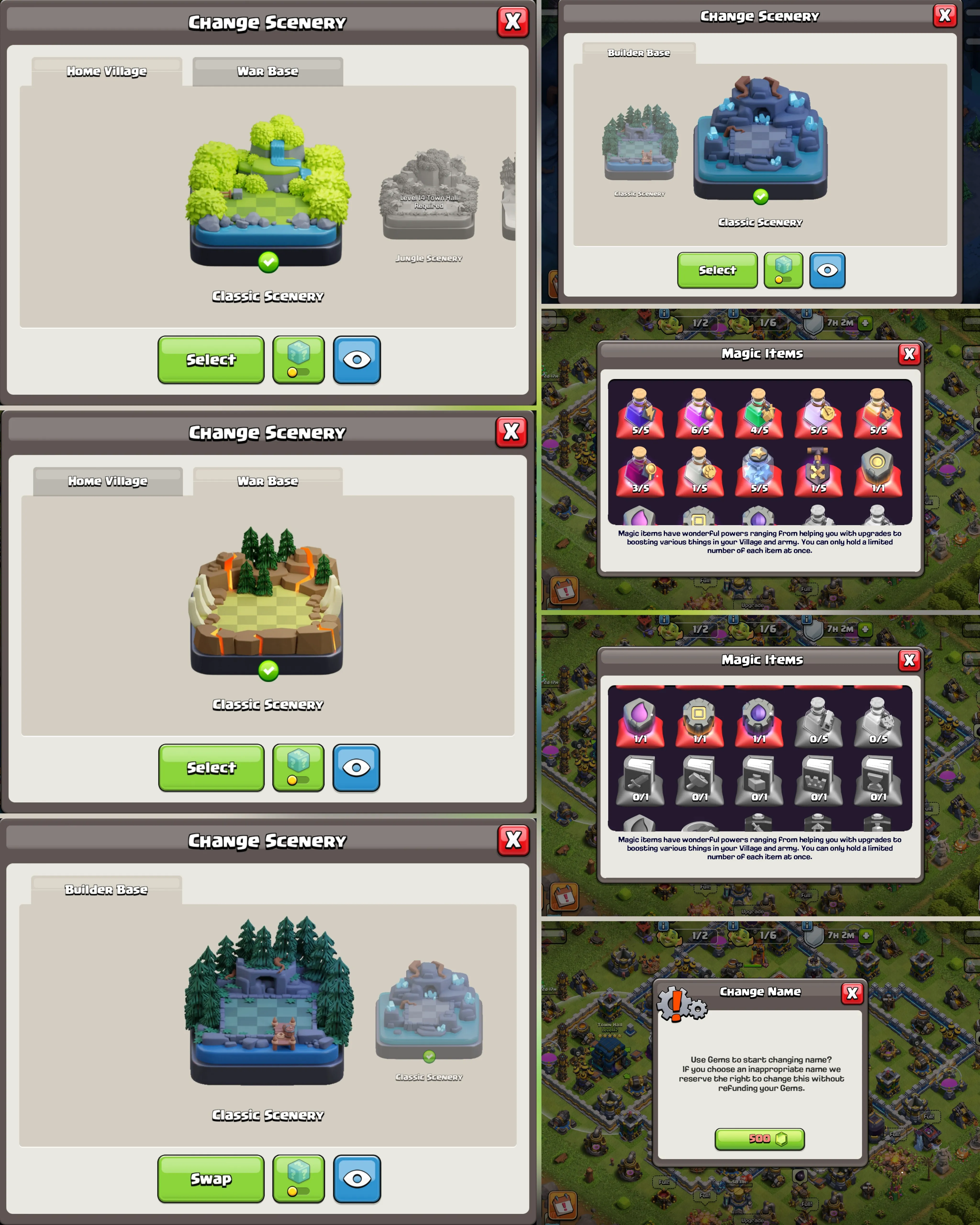 C042 TH12 - XP145 - 186 GEMS - CN 500 GEMS - BK59 SKIN3 GG11 - AQ65 SKIN5 FA18 - GW34 SKIN PARTY WARDEN FB8 - BM18 - BC17