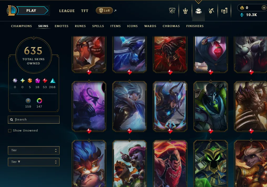 👑(EUW) GOLD III (100% WR, SUPER HIGH ELO) 🚀600+ SKIN