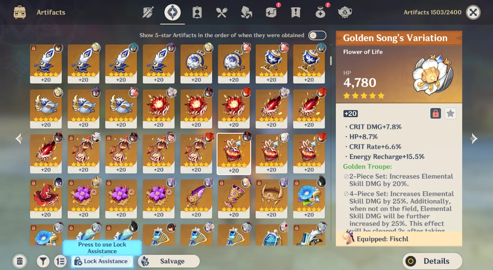 GI1043 //Raiden C1 Itto C1 Hu Tao C1 Keqing C5 Jean C4 Diluc C1 Skin EU AR60 (K)