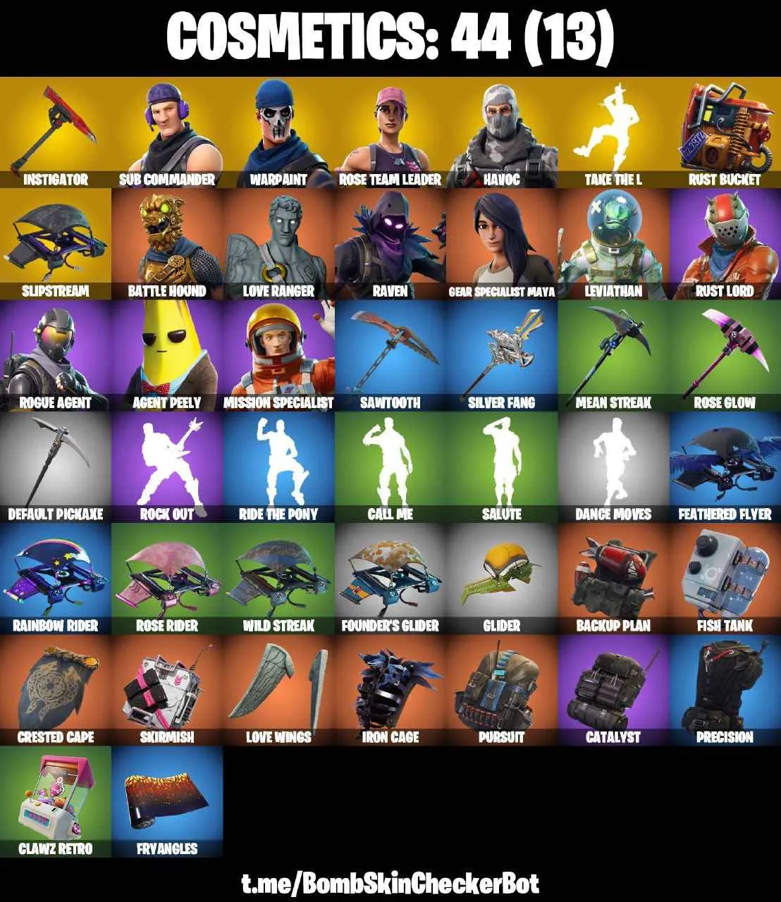 ❤️13 SKINS❤️TAKE THE L❤️OG STW❤️HAVOC❤️SUB COMMANDER❤️MAYA❤️AGENT PEELY❤️ROGUE AGENT❤️RUST BUCEKT❤️CAN PLAY ON PSN❤️XBOX❤️PC❤️NINTENDO❤️MOBILE❤️1950 VBUCKS❤️FULL EMAIL ACCESS❤️