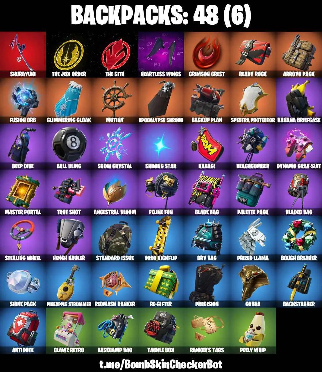 ❤️58 SKINS❤️TAKE THE L❤️ORANGE JUSTICE❤️HAVOC❤️SUB COMMANDER❤️MANDALORIAN❤️IMPERIAL STORMTROOPER❤️REY❤️PREDATOR❤️CHAMPION SIREN❤️MAYA❤️AGENT PEELY❤️8-BALL(MAX)❤️TINSELTOES❤️SNOWFLAKE❤️PEPPERMINT PICK❤️CAN PLAY ON PSN❤️XBOX❤️PC❤️NINTENDO❤️MOBILE❤️100 VBUCKS❤️