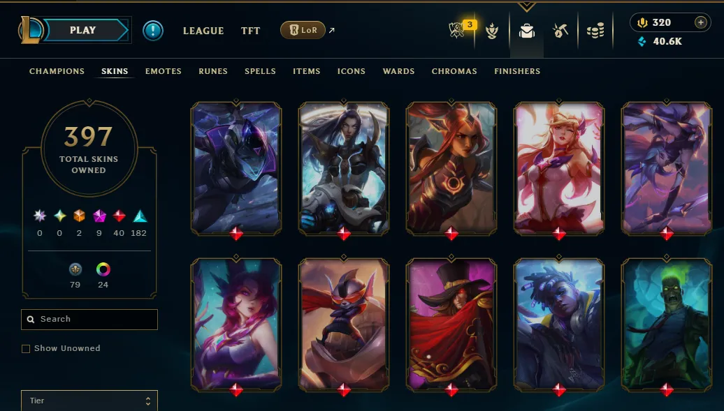 👑(EUW) UNRANKED ( HIGH ELO ) 🚀397 SKIN