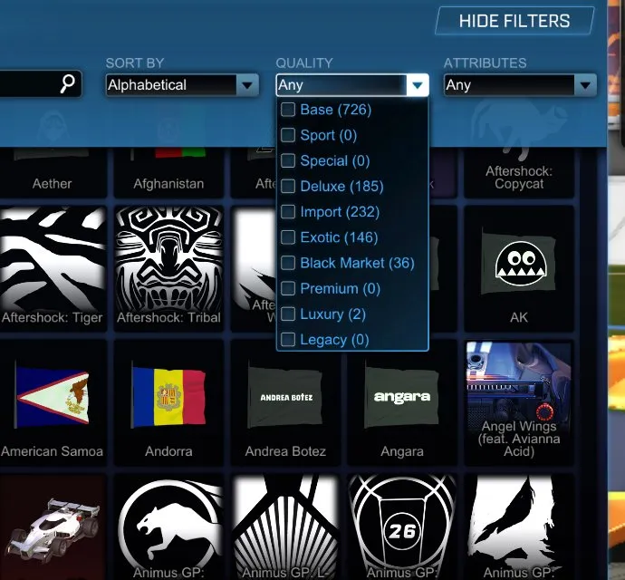 STOCK637 //ACC with Dominus, Endo, TW Standard Boost, 50+ Cars, Many Black Market Goal Explosions (K)