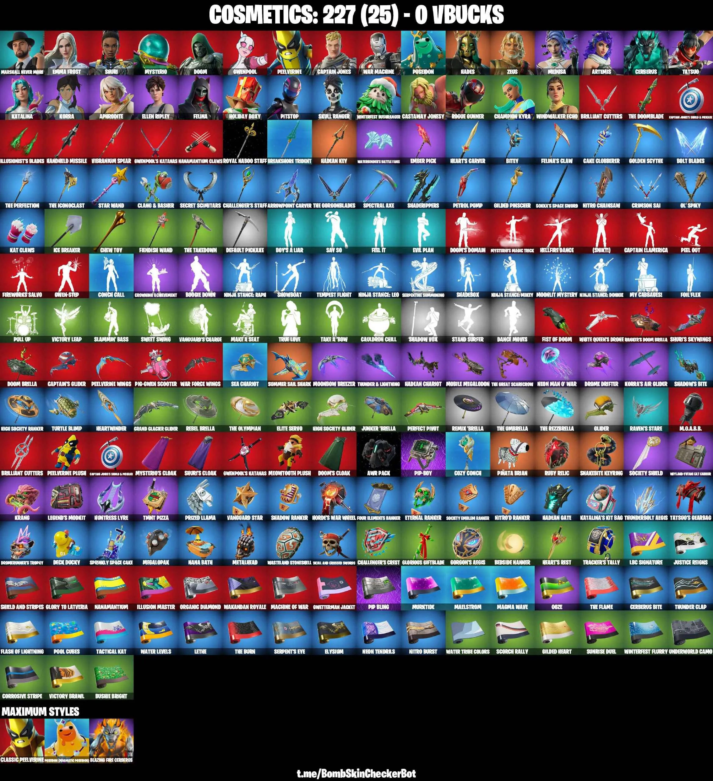 ❤️29 SKINS❤️SKULL RANGER❤️ELLEN RIPLEY❤️STAR WAND❤️ARTEMIS❤️MEDUSA❤️APHRODITE❤️ZEUS❤️HADES❤️PEELVERINE(MAX)❤️ROGUE GUNNER❤️CHAMPION KYRA❤️WINDWALKER ECHO❤️ICE BREAKER❤️EVIL PLAN❤️CAN PLAY ON PSN❤️XBOX❤️PC❤️NINTENDO❤️MOBILE❤️0 VBUCKS❤️FULL EMAIL ACCESS❤️