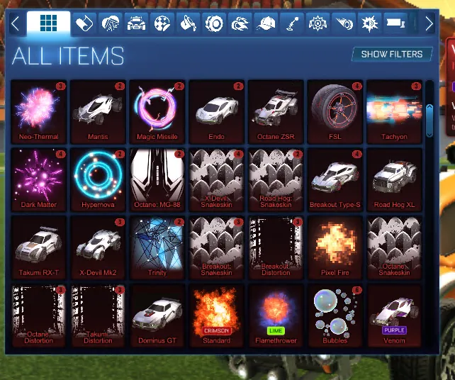 STOCK964 //Fennec Octane Breakout Mantis 200+ Wheels Bodies Boosts Imports Exotics (K)