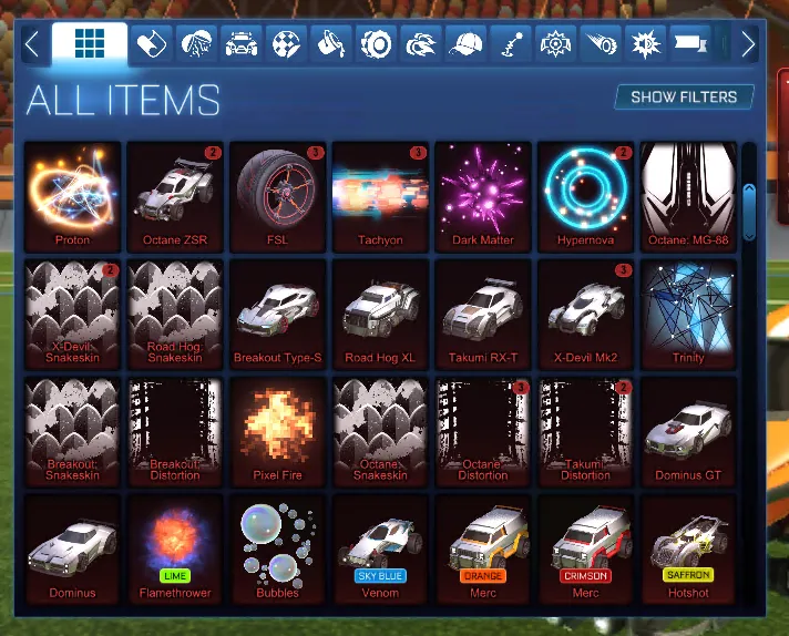 STOCK927 //Fennec Dominus Octane Breakout Centio 200+ Wheels Boosts Imports Exotics Bodies (K)