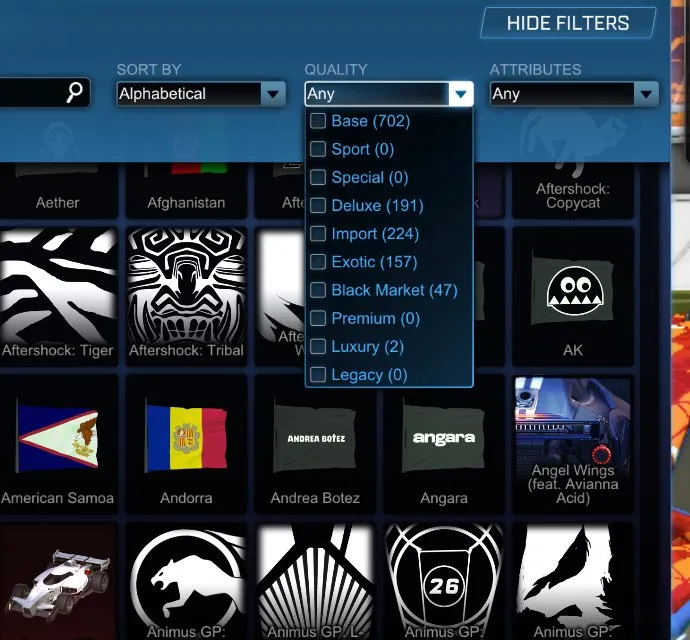 STOCK683 //ACC with Fennec, Scarab, Anodized Pearl, Titanium White Road Hog, Cobalt Octane, Forest Green Octane (K)