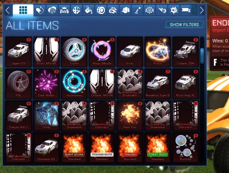 STOCK901 // Fennec Endo TW Standard Boost 20+ Black Market Decals Katana Roulette Chrono AR1 Zomba (K)
