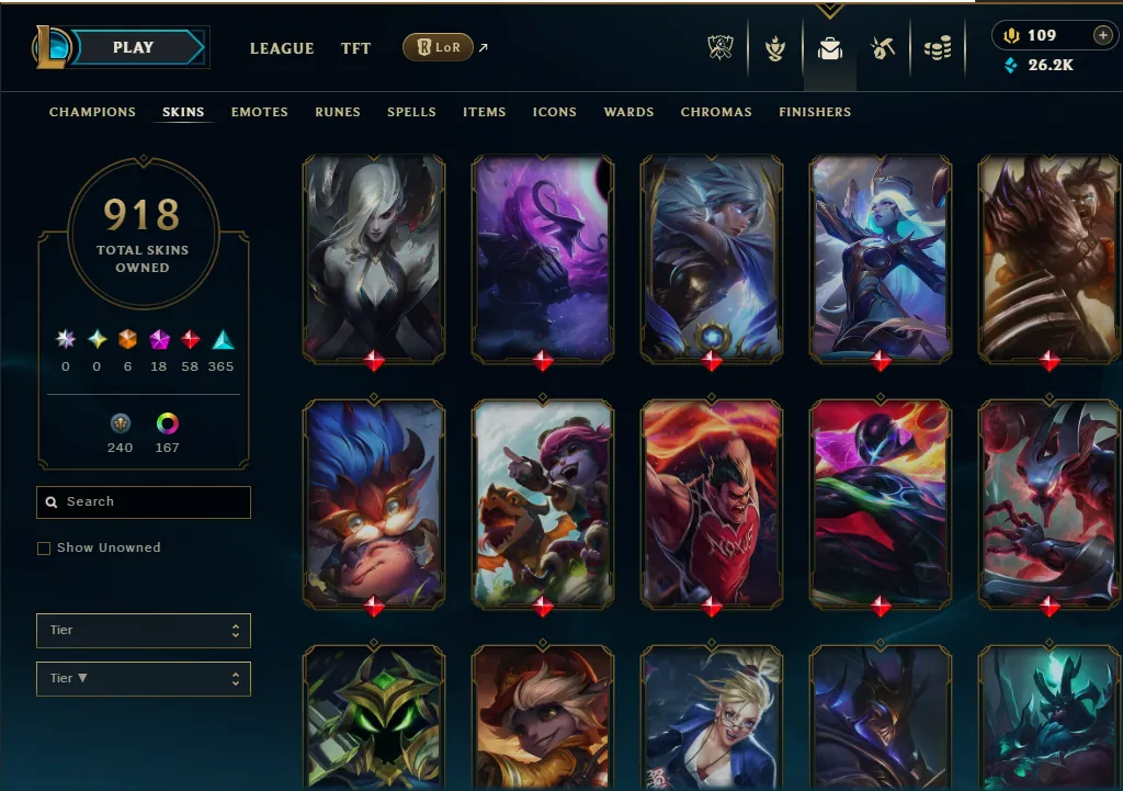 👑(EUW) GOLD IV (100% WR, HIGH ELO) 🚀900+ SKIN