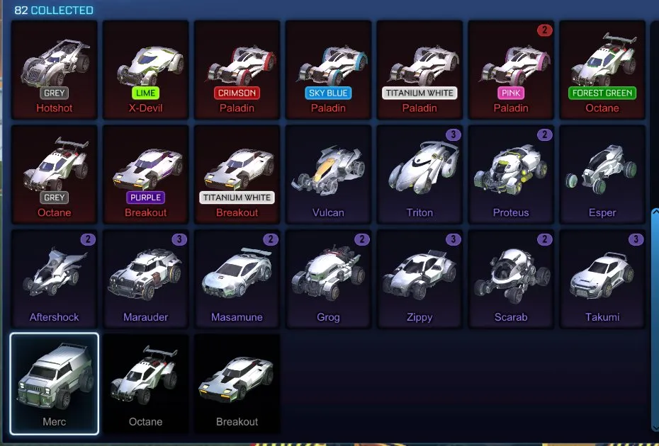 STOCK644 //ACC with Dominus, Scarab, Anodized Pearl, 35+ Black Markets, Painted Octane/Paladin/Breakout, Many Decals (K)