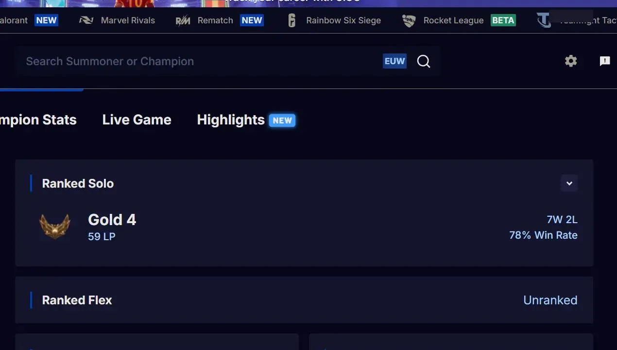 ✨ EUW ⭐ Handlevel  ✨ WR:78% ⸱ Max LP Gains ⸱ Pool Party Draven ⚡ Gold IV (59 LP) ♾️ Lifetime Ownership 📧 Full Email Access 👑 High Quality Riot Account