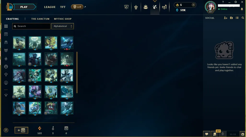 🌎EUNE🏆New Season S15🏆 Platinum 3 ✅HandMade ✅Full Champions 🎨 Skins +141 ⭐ LVL 341 💎+50k blue✅Full Recovery Info🚀instant delivery