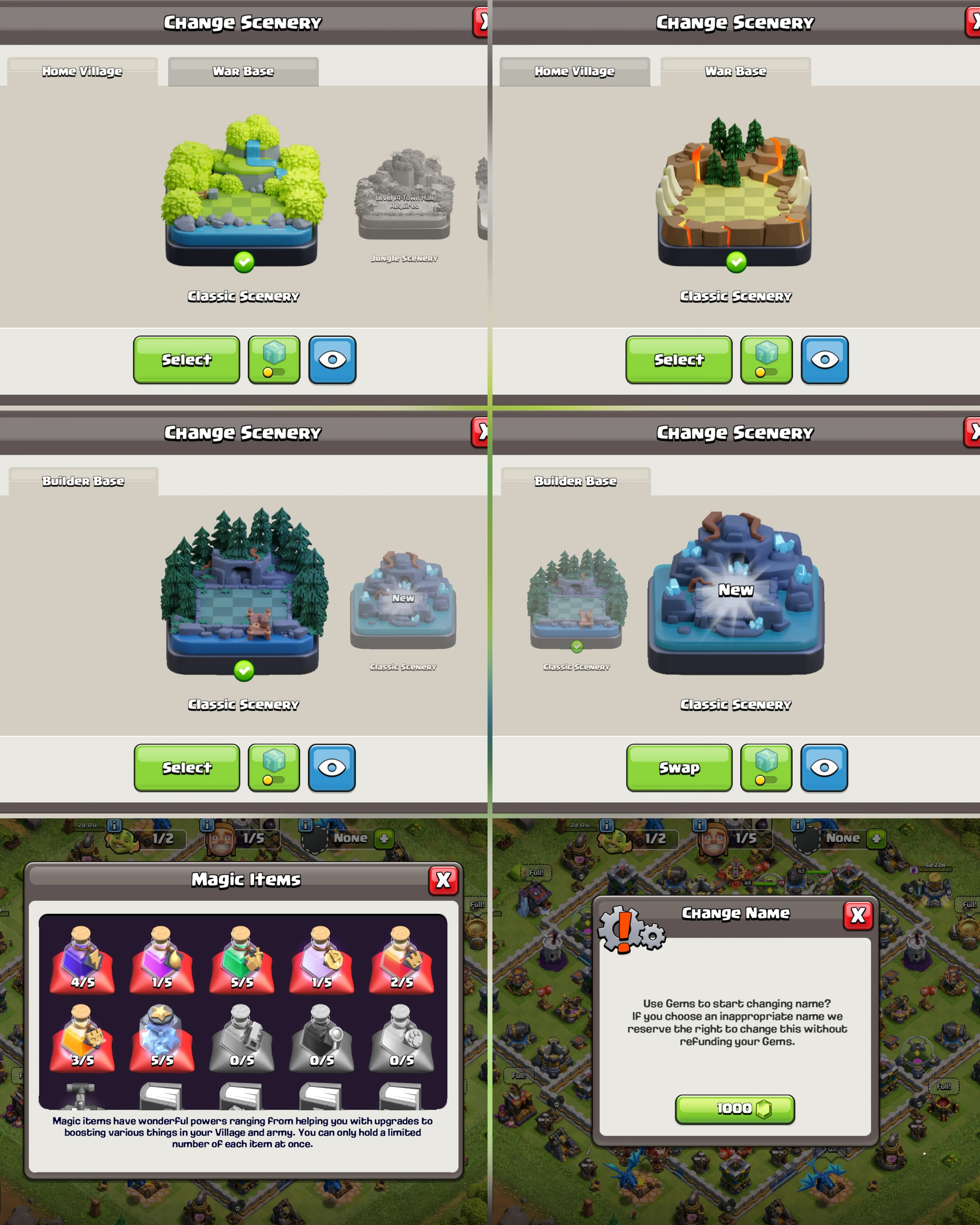 C057 TH12 - XP140 - 992 GEMS - CN 1000 GEMS - BK43 SKIN SKELETON KING - AQ49 SKIN MINER QUEEN FA9 - GW21 FB4 - BM10