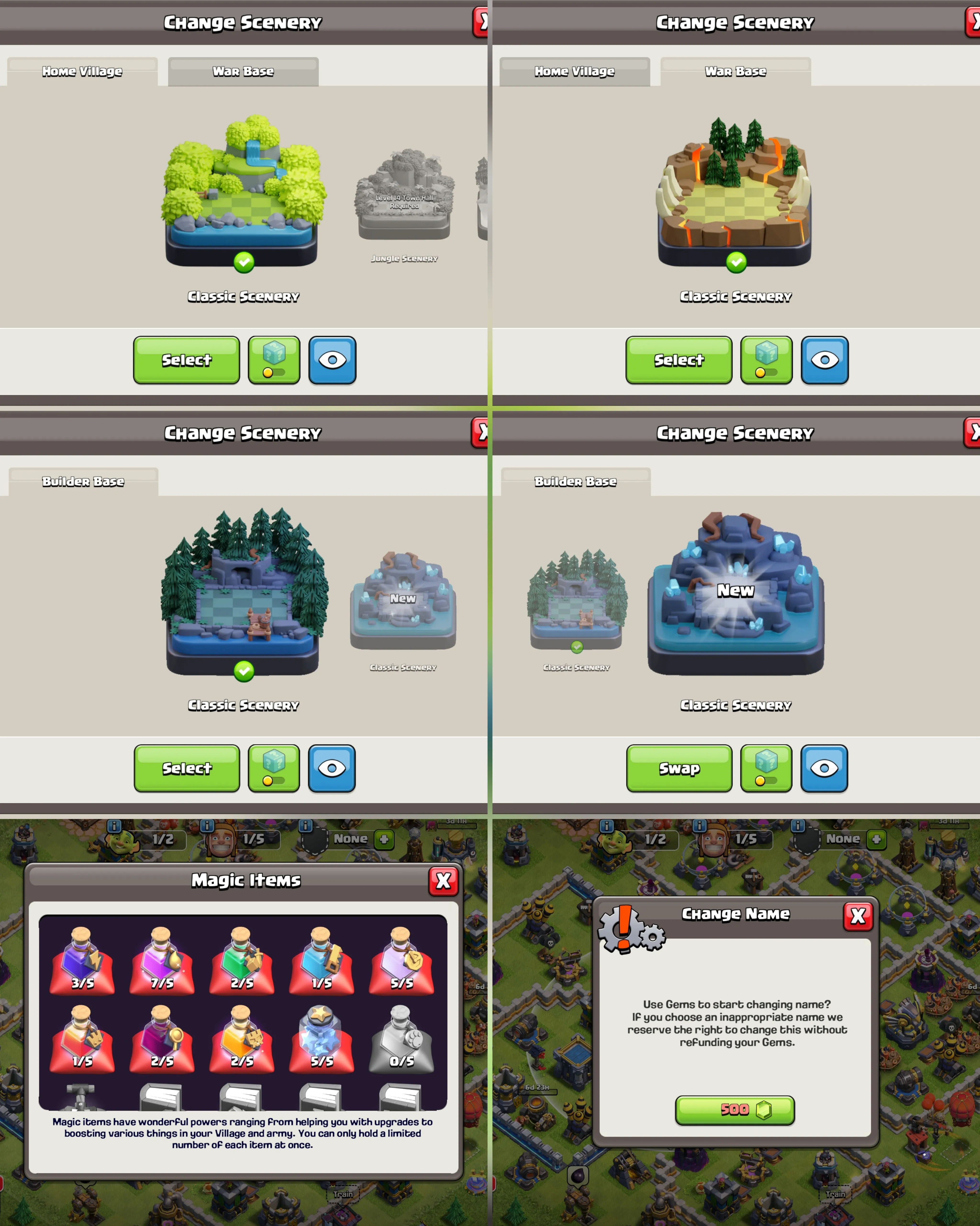 C045 TH12 - XP142 - 326 GEMS - CN 500 GEMS - BK50 SKIN2 SB1 - AQ59 SKIN2 - GW33 SKIN SUMMER WARDEN - BM20 - BC15