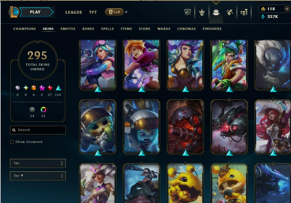👑(EUW) SILVER III (100% WR, VERY HIGH ELO) 🚀295 SKIN
